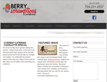 Tablet Screenshot of goberrycatering.com